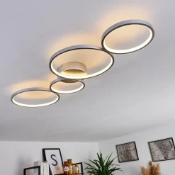 Plafonnier Rodekro LED Nickel mat, 1 lumière