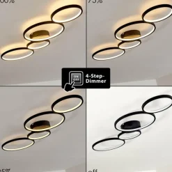 Plafonnier Rodekro LED Noir, 1 lumière