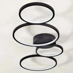 Plafonnier Rodekro LED Noir, 1 lumière