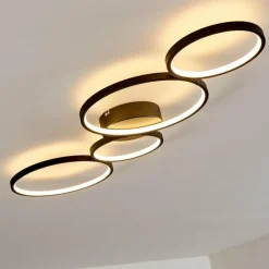 Plafonnier Rodekro LED Noir, 1 lumière