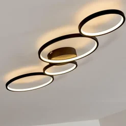 Plafonnier Rodekro LED Noir, 1 lumière