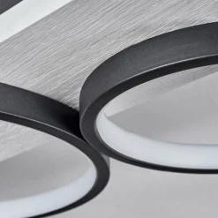 Plafonnier Rodekro LED Noir, Blanc, 1 lumière