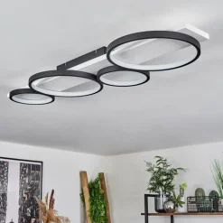 Plafonnier Rodekro LED Noir, Blanc, 1 lumière