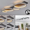 Plafonnier Rodekro LED Noir, Argenté, 1 lumière