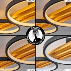 Plafonnier Rodekro LED Noir, 1 lumière