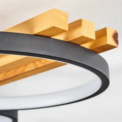 Plafonnier Rodekro LED Noir, 1 lumière