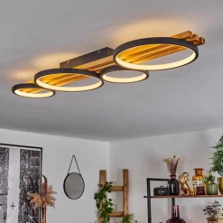 Plafonnier Rodekro LED Noir, 1 lumière