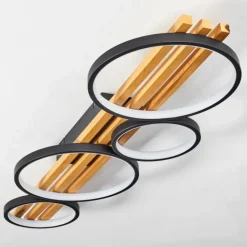 Plafonnier Rodekro LED Noir, 1 lumière