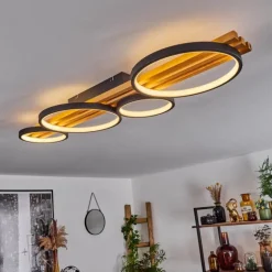 Plafonnier Rodekro LED Noir, 1 lumière