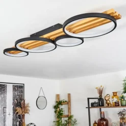 Plafonnier Rodekro LED Noir, 1 lumière