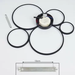 Plafonnier Rodekro Noir, 1 lumière