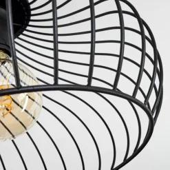 Plafonnier Rogsvolden Noir, 1 lumière