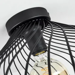 Plafonnier Rogsvolden Noir, 1 lumière