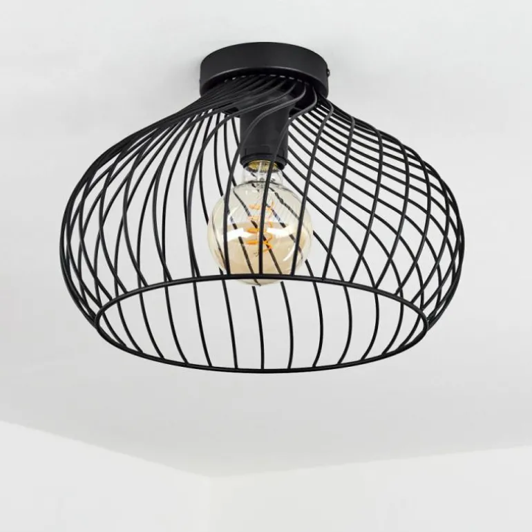 Plafonnier Rogsvolden Noir, 1 lumière