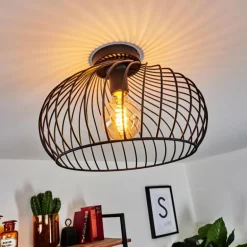 Plafonnier Rogsvolden Noir, 1 lumière