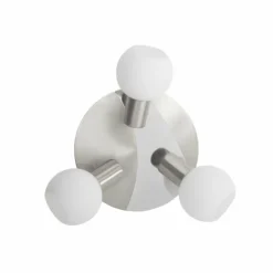 Plafonnier rond à spots Brilliant Tiara Blanc, 3 lumières