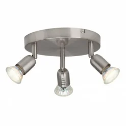 Plafonnier rond à spots Brilliant Loona, 3 lumières