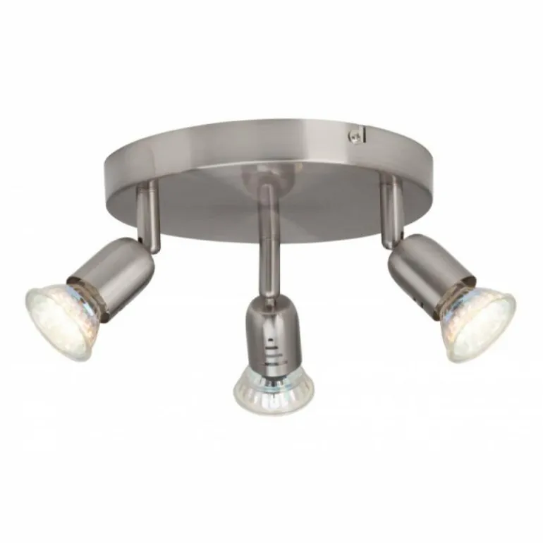 Plafonnier rond à spots Brilliant Loona, 3 lumières