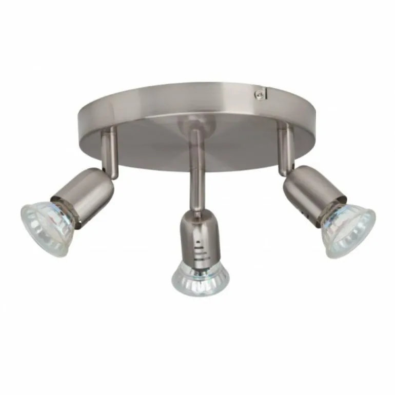 Plafonnier rond à spots Brilliant Loona, 3 lumières