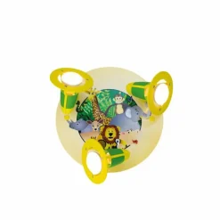 Plafonnier rond Elobra DSCHUNGEL Vert, 3 lumières