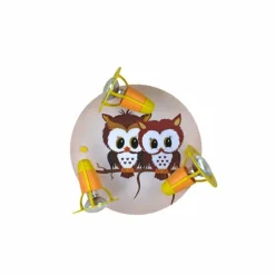 Plafonnier rond Elobra HORST Jaune, Rose, 3 lumières