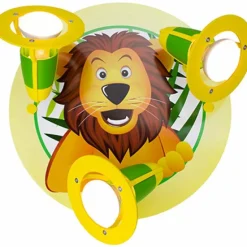 Plafonnier rond Elobra LÖWE Jaune, Vert, 3 lumières