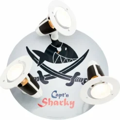 Plafonnier rond Elobra SÄBELN Blanc, 3 lumières