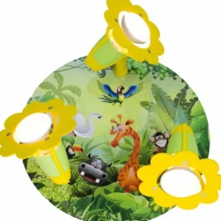 Plafonnier rond Elobra WILDNIS Vert, 3 lumières