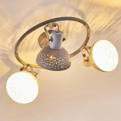 Plafonnier Ronia Gris, 3 lumières