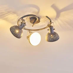 Plafonnier Ronia Gris, 3 lumières