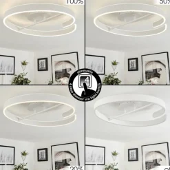 Plafonnier Rosemond LED Blanc, 1 lumière