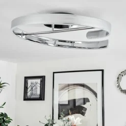 Plafonnier Rosemond LED Chrome, Blanc, 1 lumière