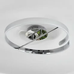 Plafonnier Rosemond LED Chrome, Blanc, 1 lumière