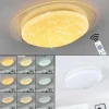 Plafonnier Rosenga LED Blanc, 1 lumière, Télécommandes