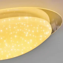 Plafonnier Rosenga LED Blanc, 1 lumière, Télécommandes