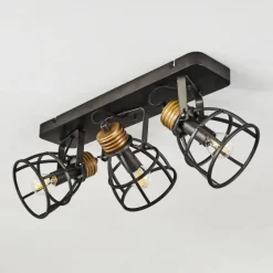 Plafonnier Russu Gris, 3 lumières