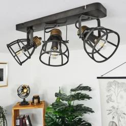 Plafonnier Russu Gris, 3 lumières