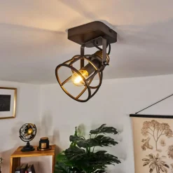 Plafonnier Russu Gris, 1 lumière