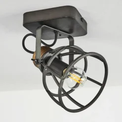 Plafonnier Russu Gris, 1 lumière