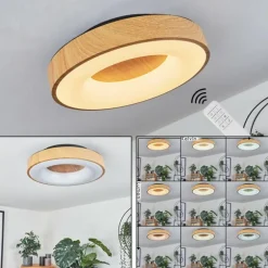 Plafonnier Sachseln LED Noir, 1 lumière