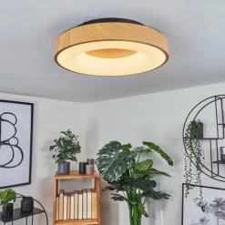 Plafonnier Sachseln LED Noir, 1 lumière