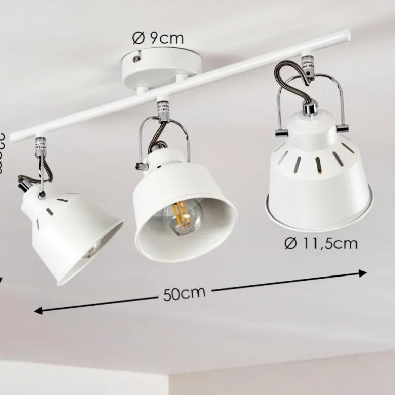 Plafonnier Safari Blanc, 3 lumières