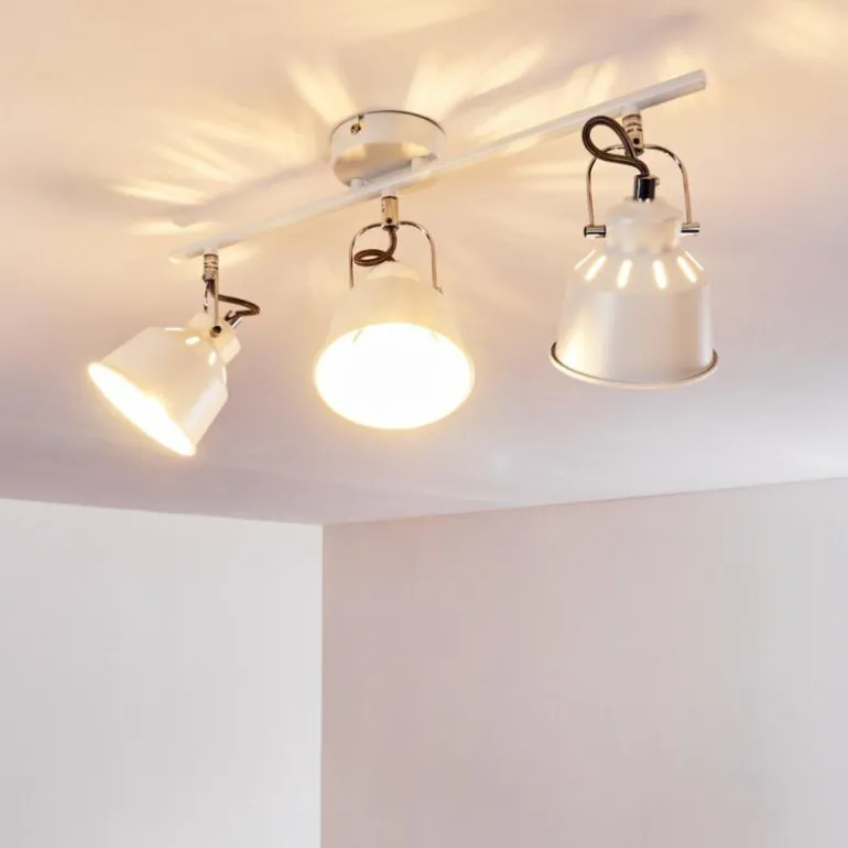 Plafonnier Safari Blanc, 3 lumières