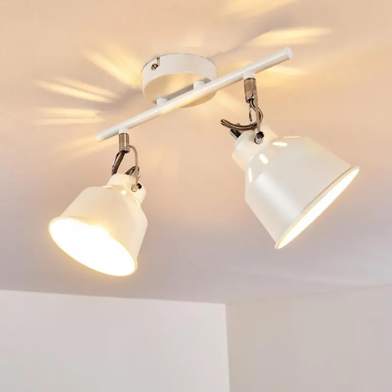 Plafonnier Safari Blanc, 2 lumières