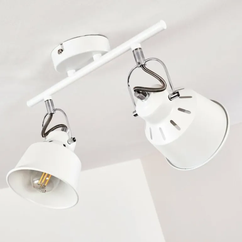 Plafonnier Safari Blanc, 2 lumières