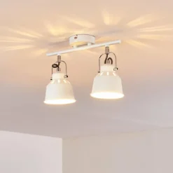 Plafonnier Safari Blanc, 2 lumières