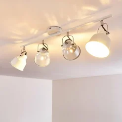 Plafonnier Safari Blanc, 4 lumières