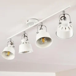 Plafonnier Safari Blanc, 4 lumières