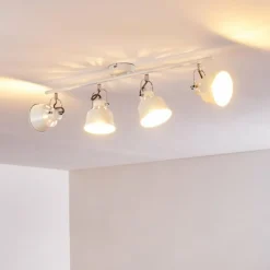 Plafonnier Safari Blanc, 4 lumières