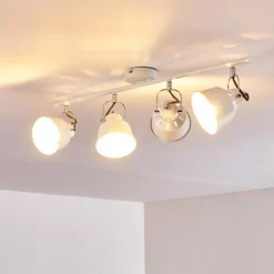 Plafonnier Safari Blanc, 4 lumières